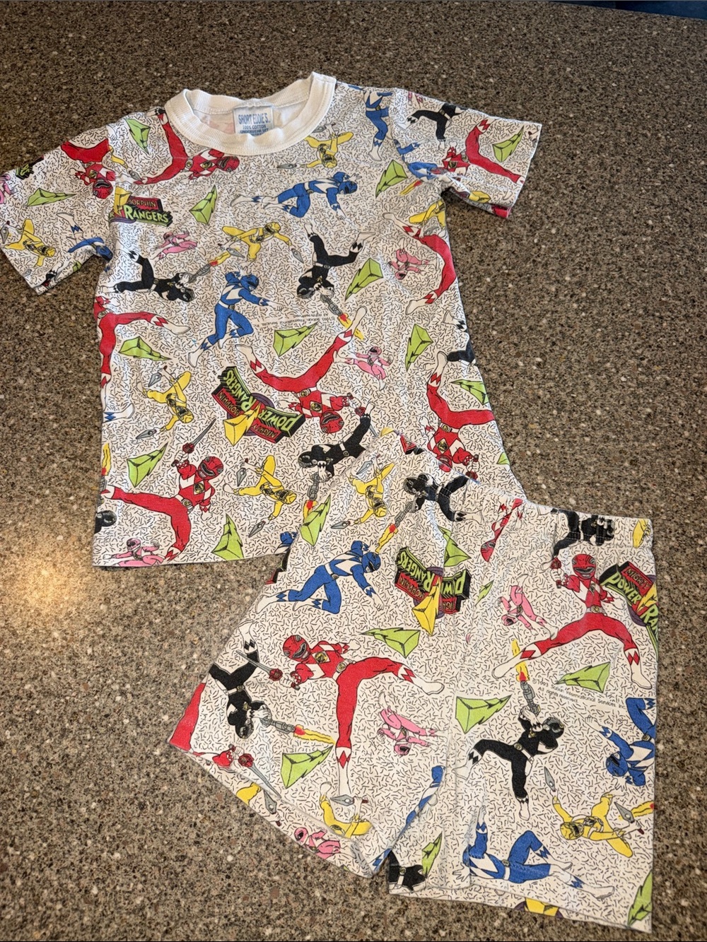 Power Ranger Vintage 90s Short Sleeve Pajama Set